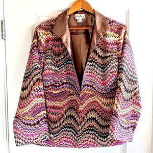 Patchington Multicolor Mod Print Open Blazer